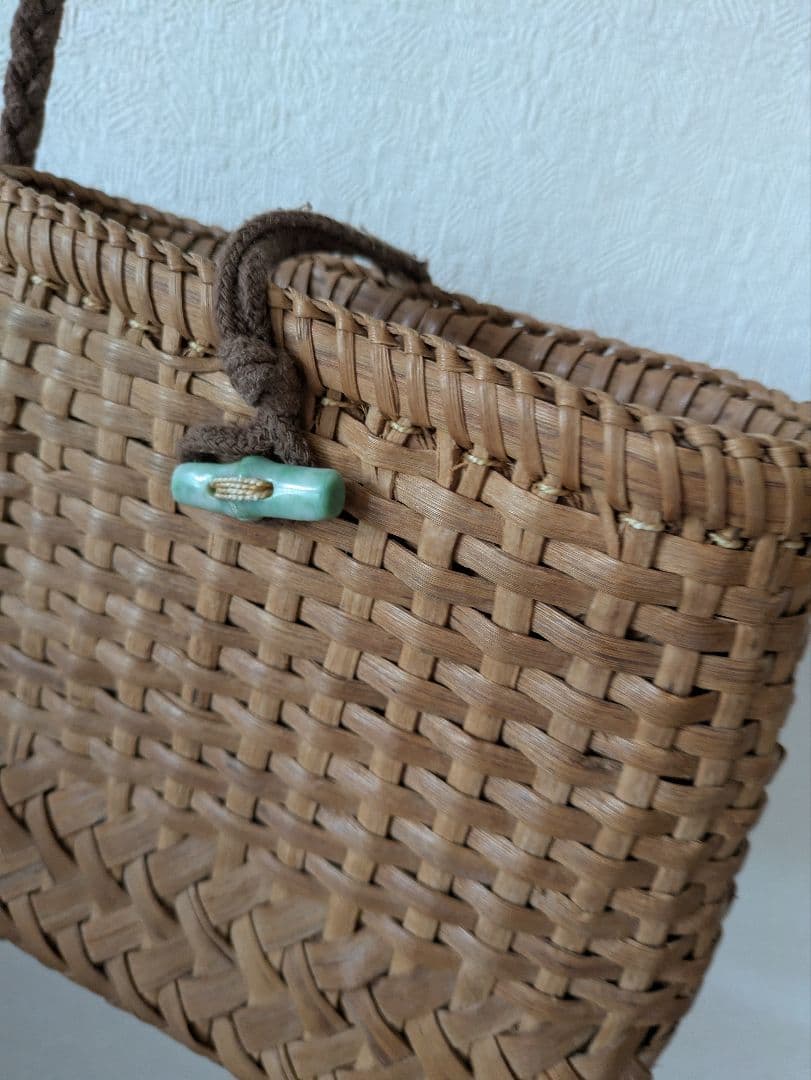 山葡萄天然素材 編み込みポシェット