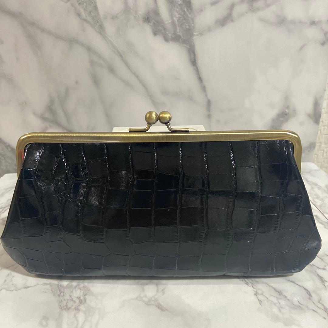 RARA　ハンドメイド本革親子がま口長財布