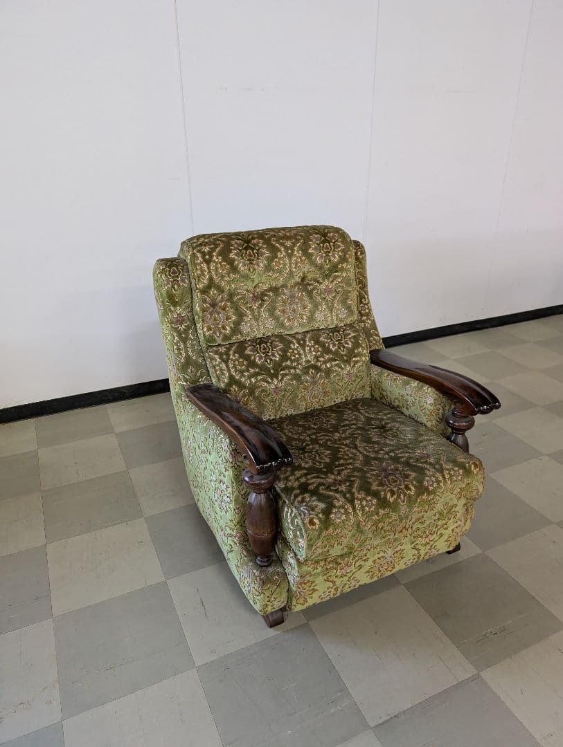 金華山　1Pソファ　一人掛けソファ　昭和レトロ　ソファヴィンテージ　レトロ