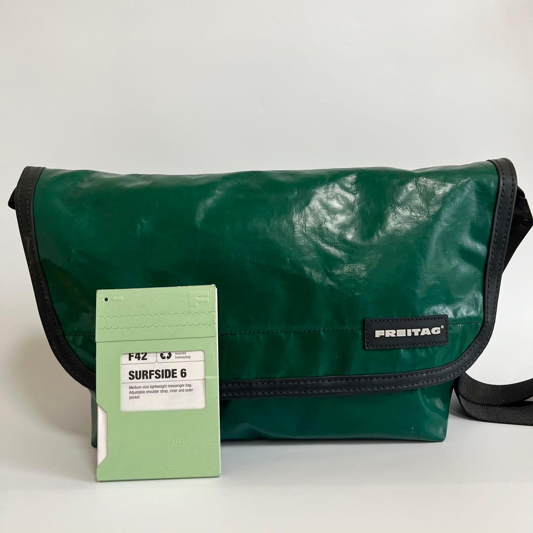 希少 FREITAG F42 SURFSIDE6 オールグリーン IDカード付き
