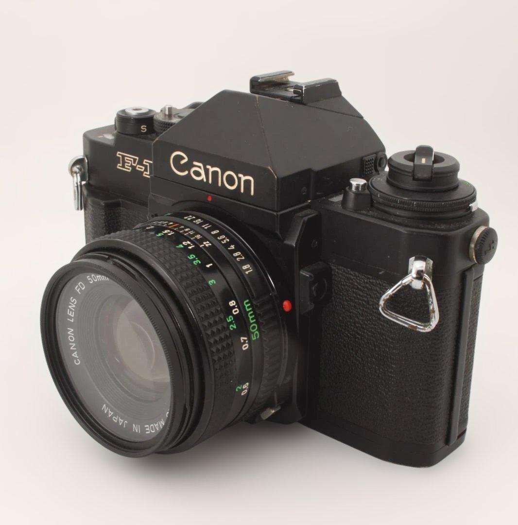 Canon　キャノン NEW F-1 ストロボ付　「完動品」