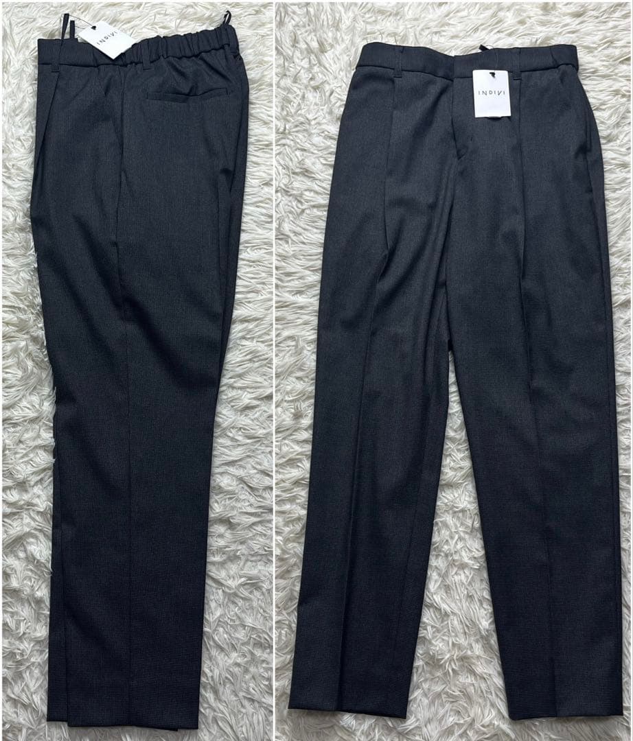 ●良品　パンツ未使用　INDIVI スーツ　セットアップ　上下　チェック