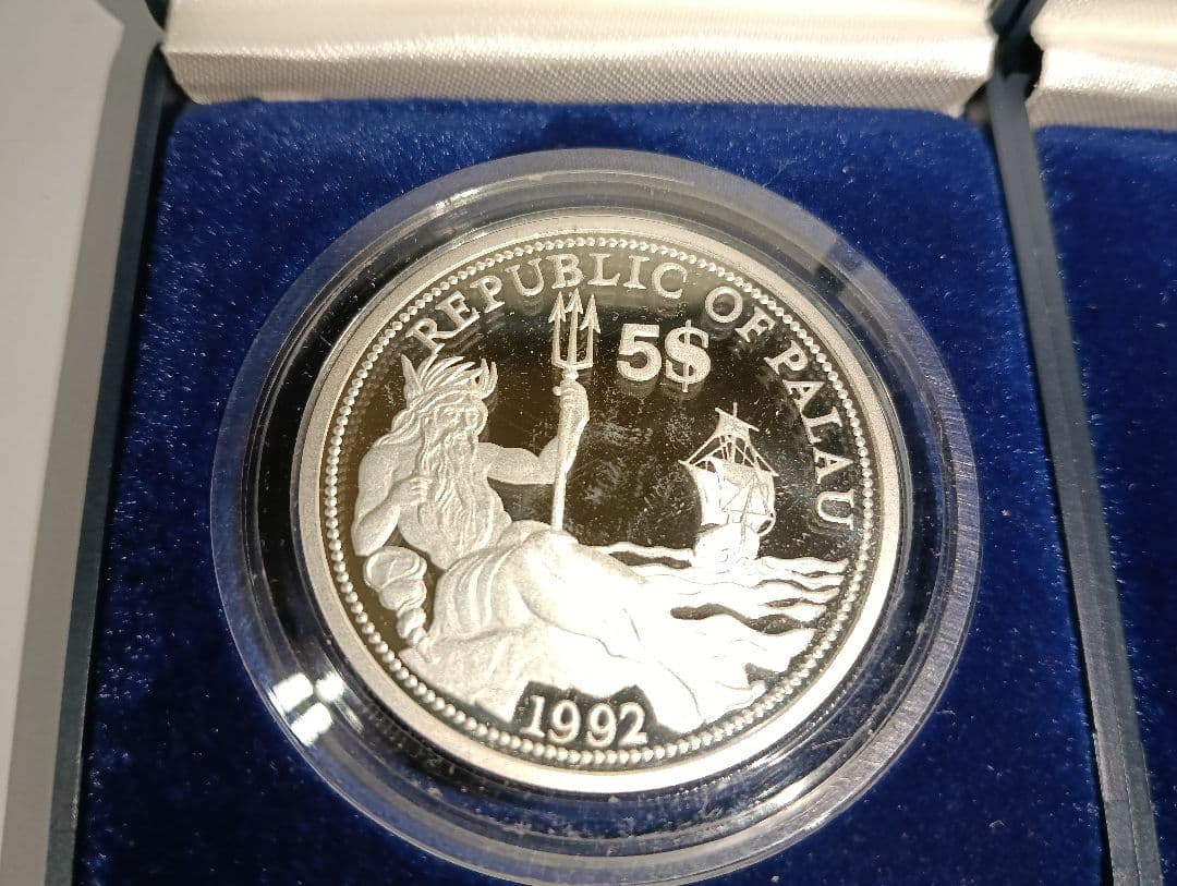 ☆掘出し物！☆パラオ共和国発行銀貨（Marine ifu Protection）