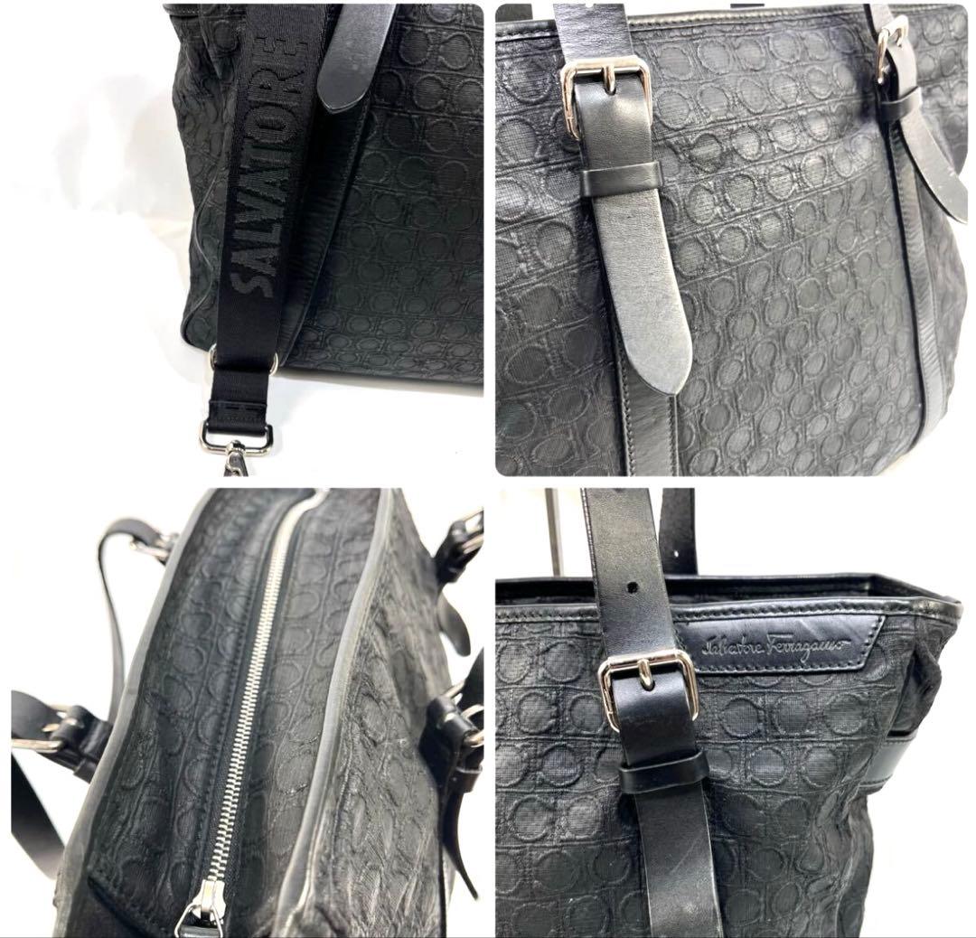 サルバトーレフェラガモトートバッグショルダーバッグ2wayレザー本革ガンチーニ