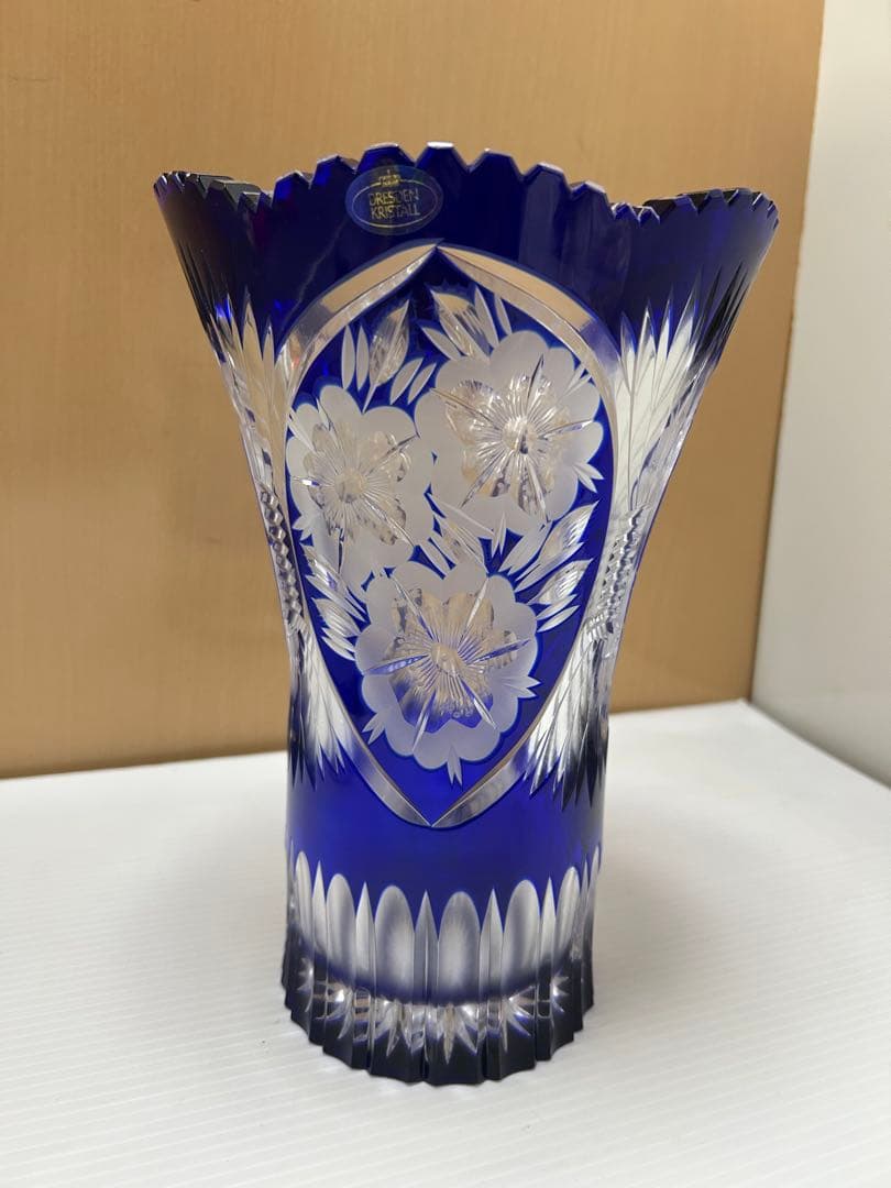 DRESDEN KRISTALL ドイツ製 花瓶 ドレスデンクリスタル