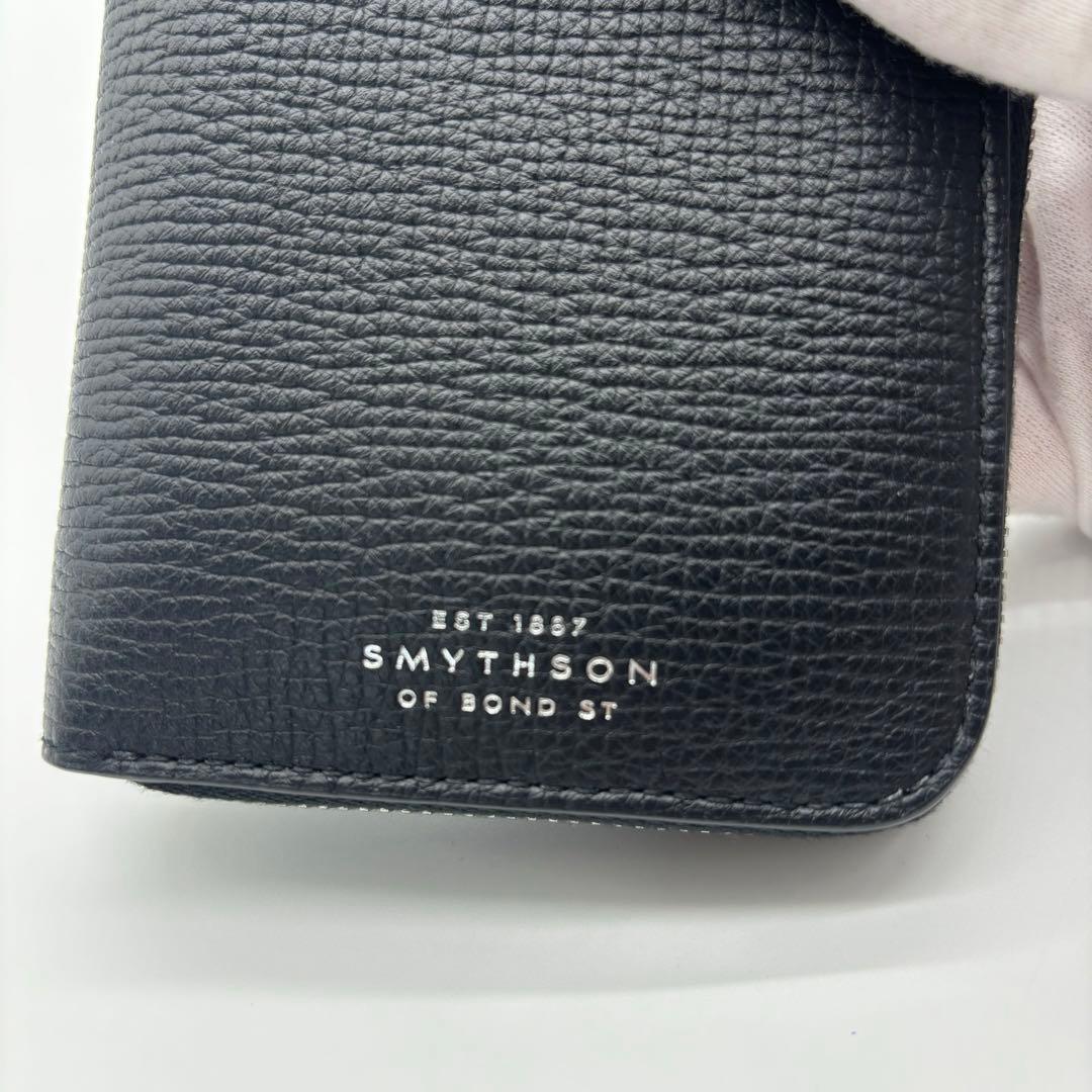 【未使用品】 SMYTHSON スマイソン ラウンドファスナー長財布 ブラック