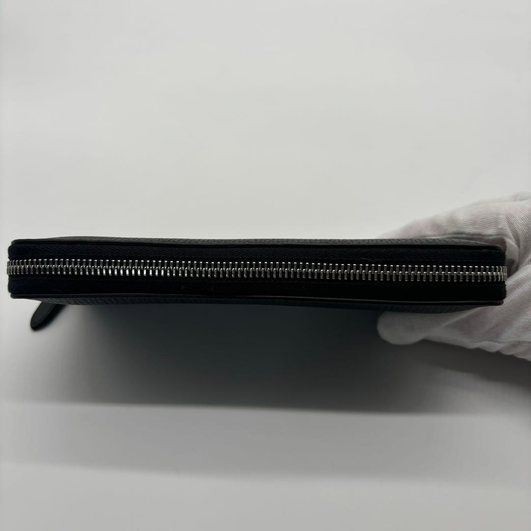 【未使用品】 SMYTHSON スマイソン ラウンドファスナー長財布 ブラック