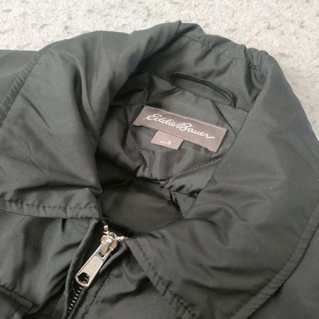 Eddie Bauer 中綿ジャケット ブラック S 短丈 ボンバー