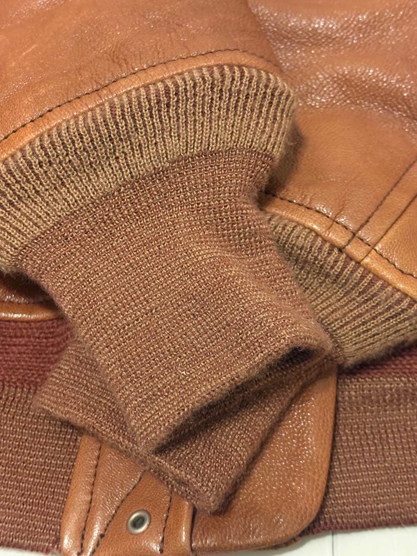 【極美品】TMTゴートレザーフライトジャケット 着用画像あり