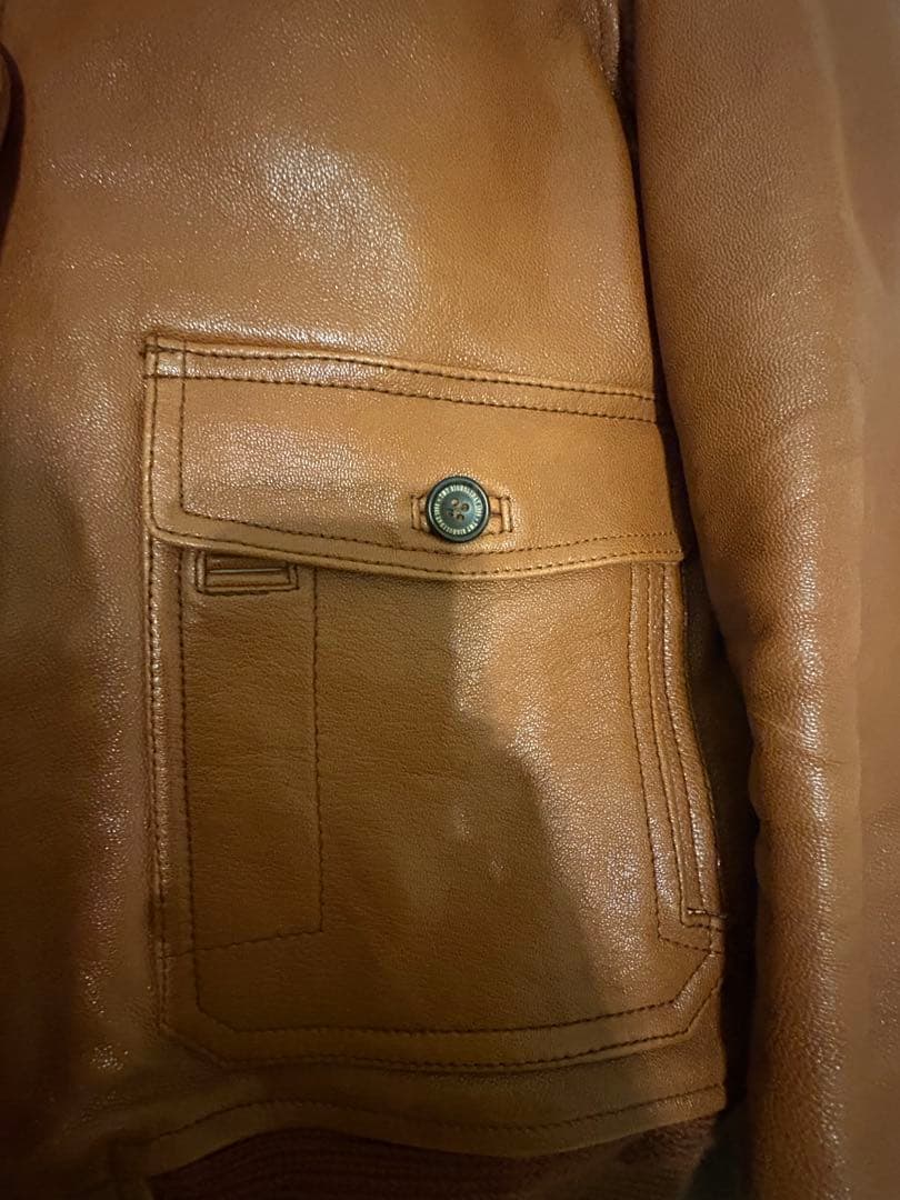 【極美品】TMTゴートレザーフライトジャケット 着用画像あり