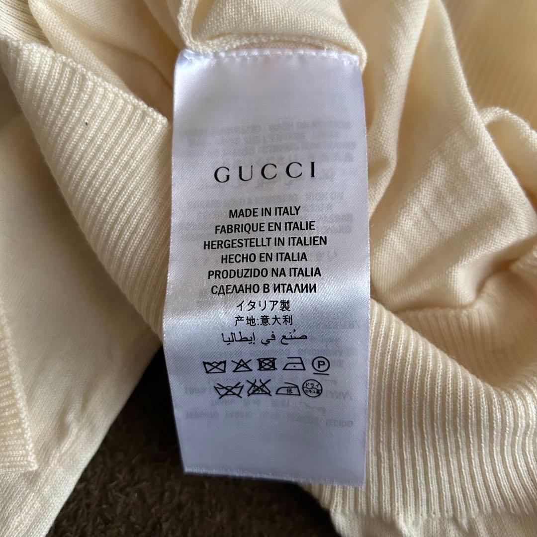 美品/現行✨GUCCI 花刺繍 タートルネック ニット XS イタリア製