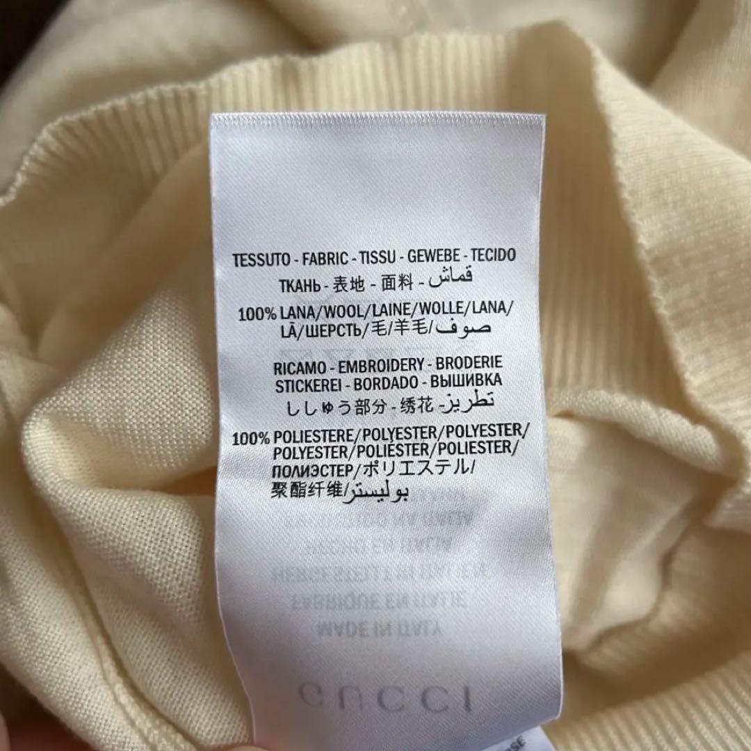 美品/現行✨GUCCI 花刺繍 タートルネック ニット XS イタリア製