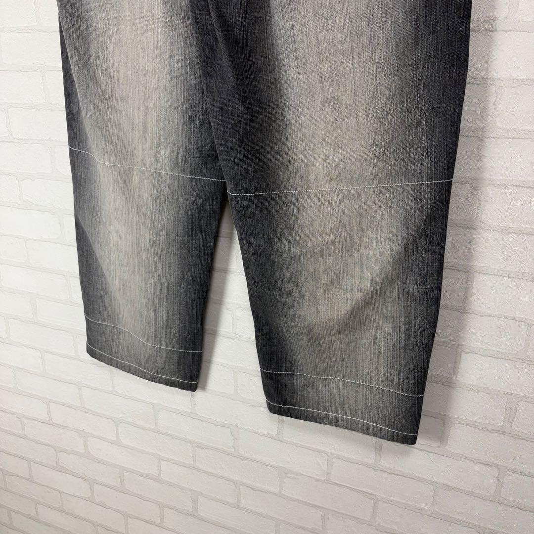 PWT 多ポケット 超極太 オーバーサイズ ブラックデニム バギーパンツ B系