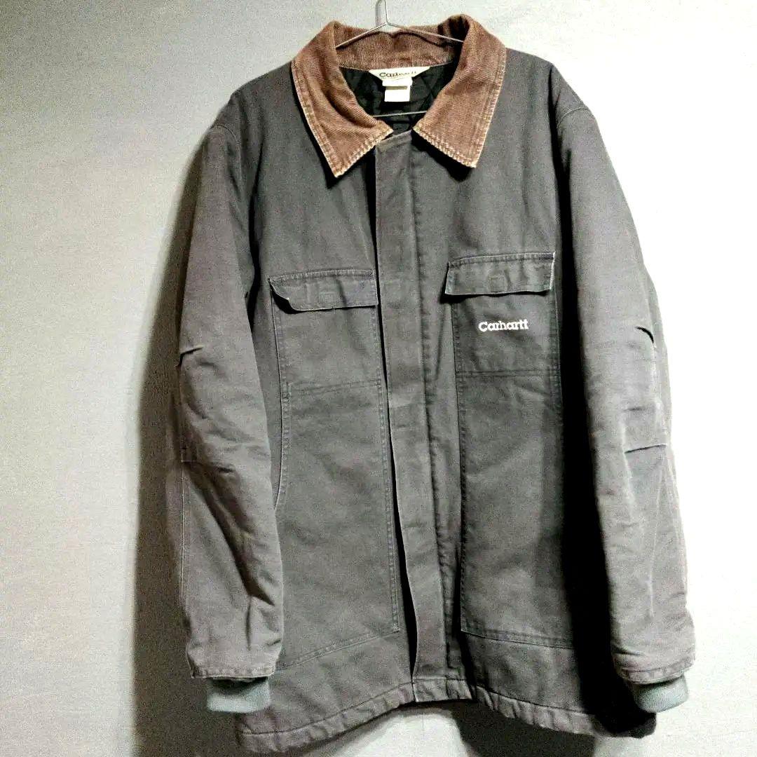 【希少】90,s 三角タグCarhartt カーハート カバーオール グレー