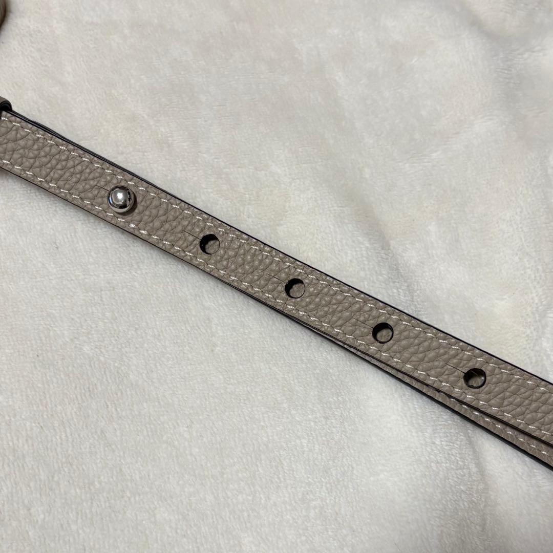 BONAVENTURA iPhone14 ケース ベージュ ストラップ付き