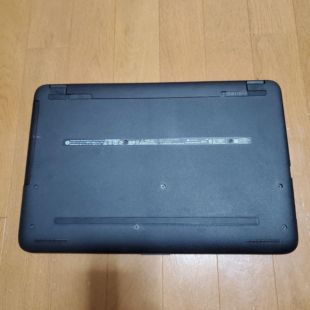 HP 15.6型 ノートPC 本体 ACアダプター セットアップと解説書付き