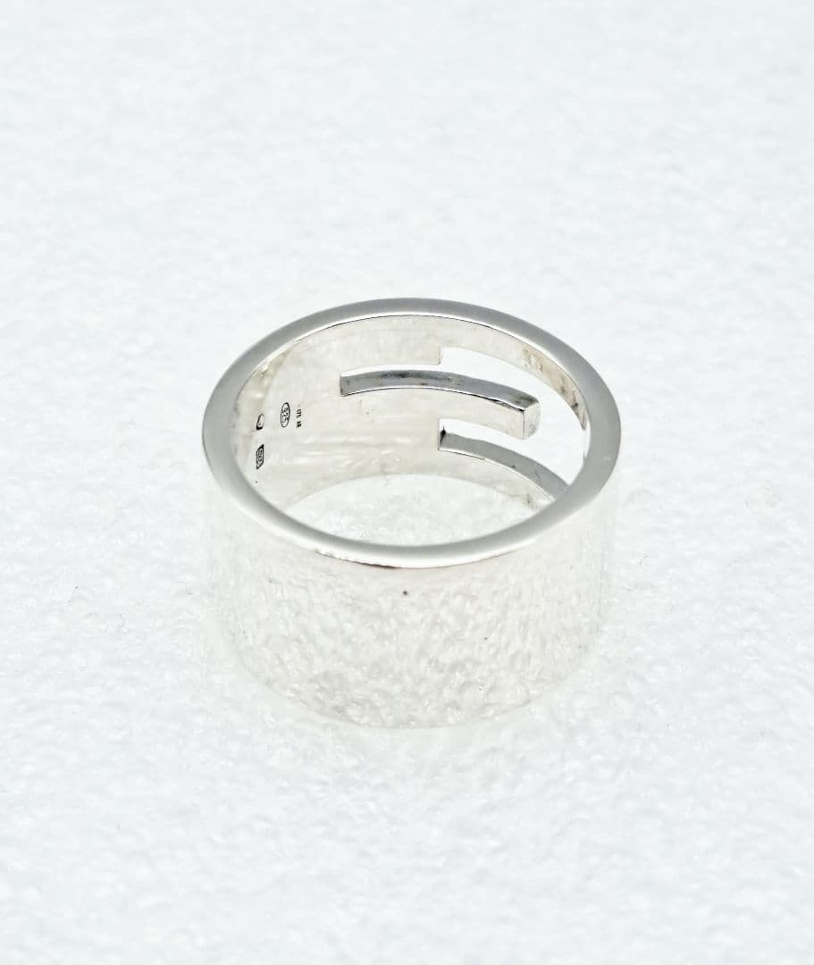 GUCCI ブランデッドGワイドリング 19号