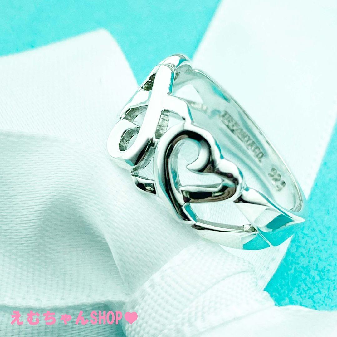 新品未使用　Tiffany　トリプルラビングハートリング 7号
