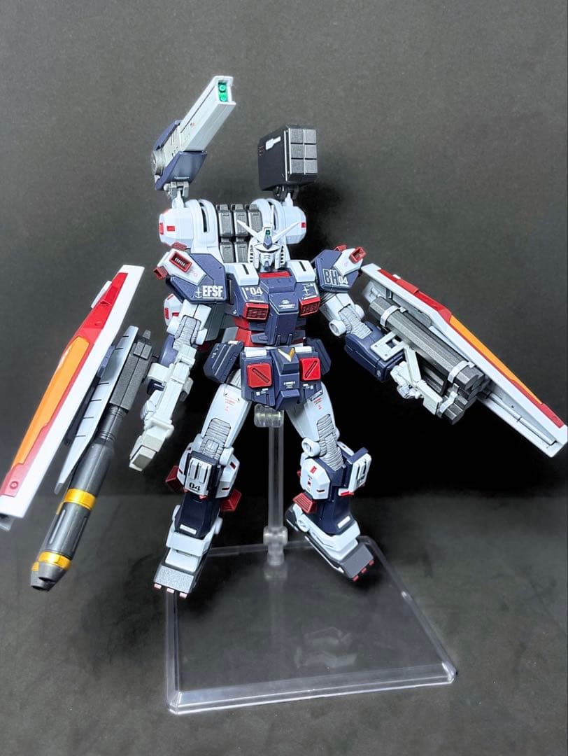 オ*ナ様 ガンプラ 完成品 HG フルアーマーガンダム 全塗装 サンダーボルト