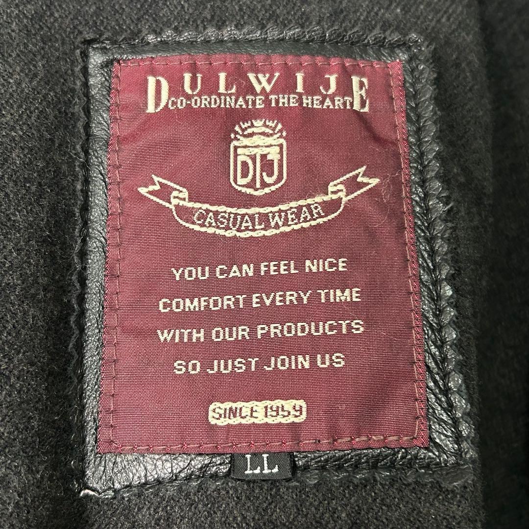 美品 高級 スペインレザー カーコート ボア襟 羊革 黒 光沢 XL