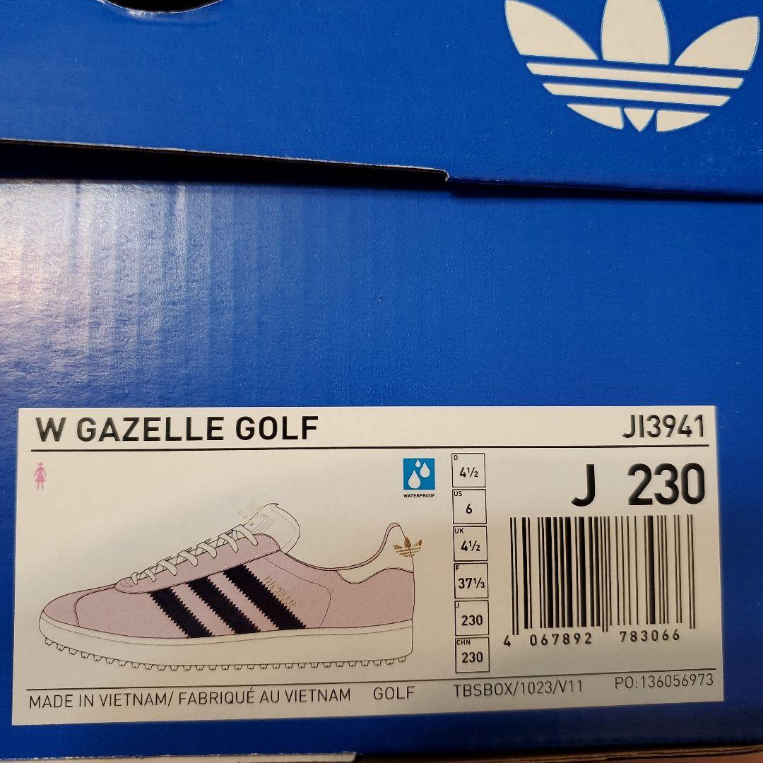 アディダス ガゼル ゴルフシューズ レディース　ウィメンズ　スパイスレス