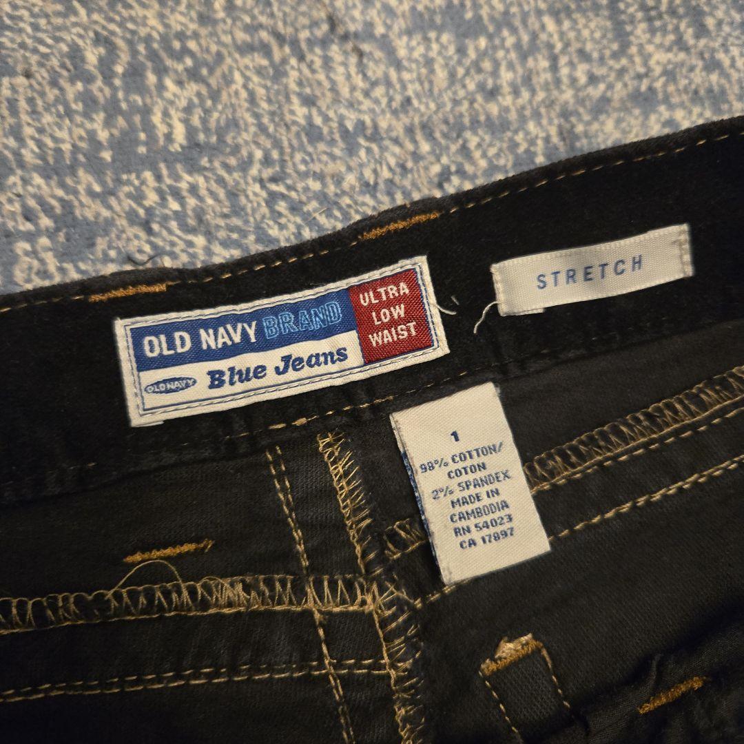 OldNavy ローライズブーツカットベロアデニム