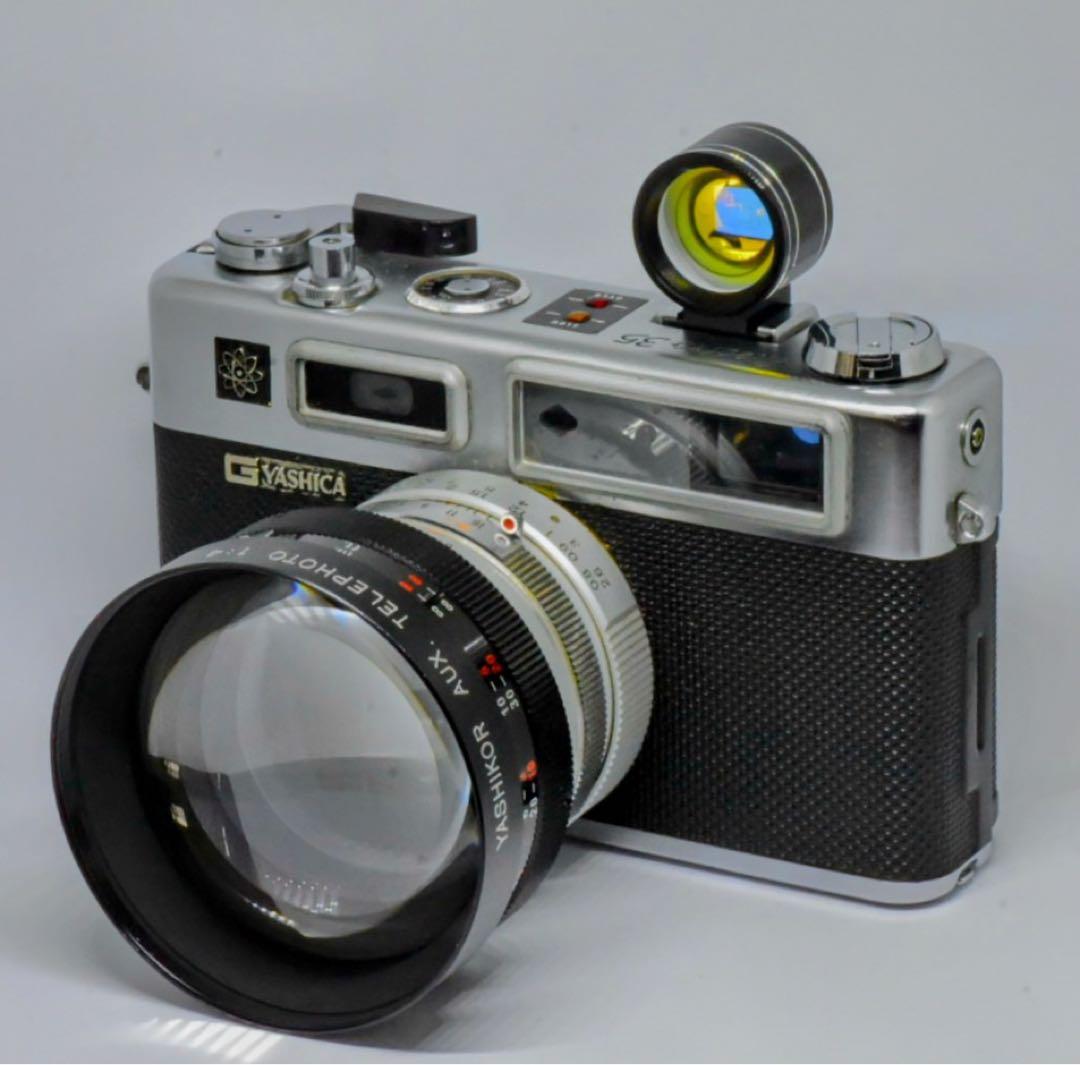 【EE動作確認済】ヤシカエレクトロ35G、コンバージョンレンズ&電池アダプター