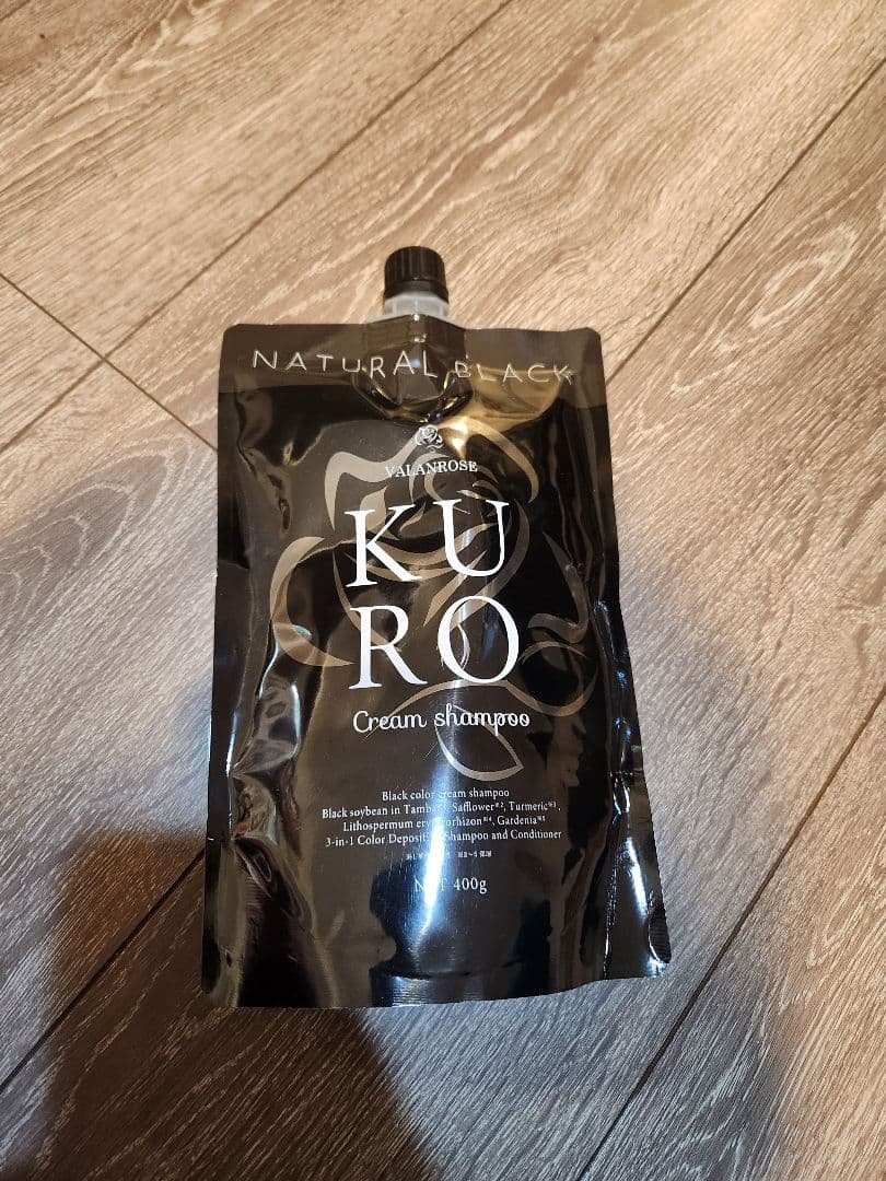 バランローズ KUROクリームシャンプー ナチュラルブラック 400g×2