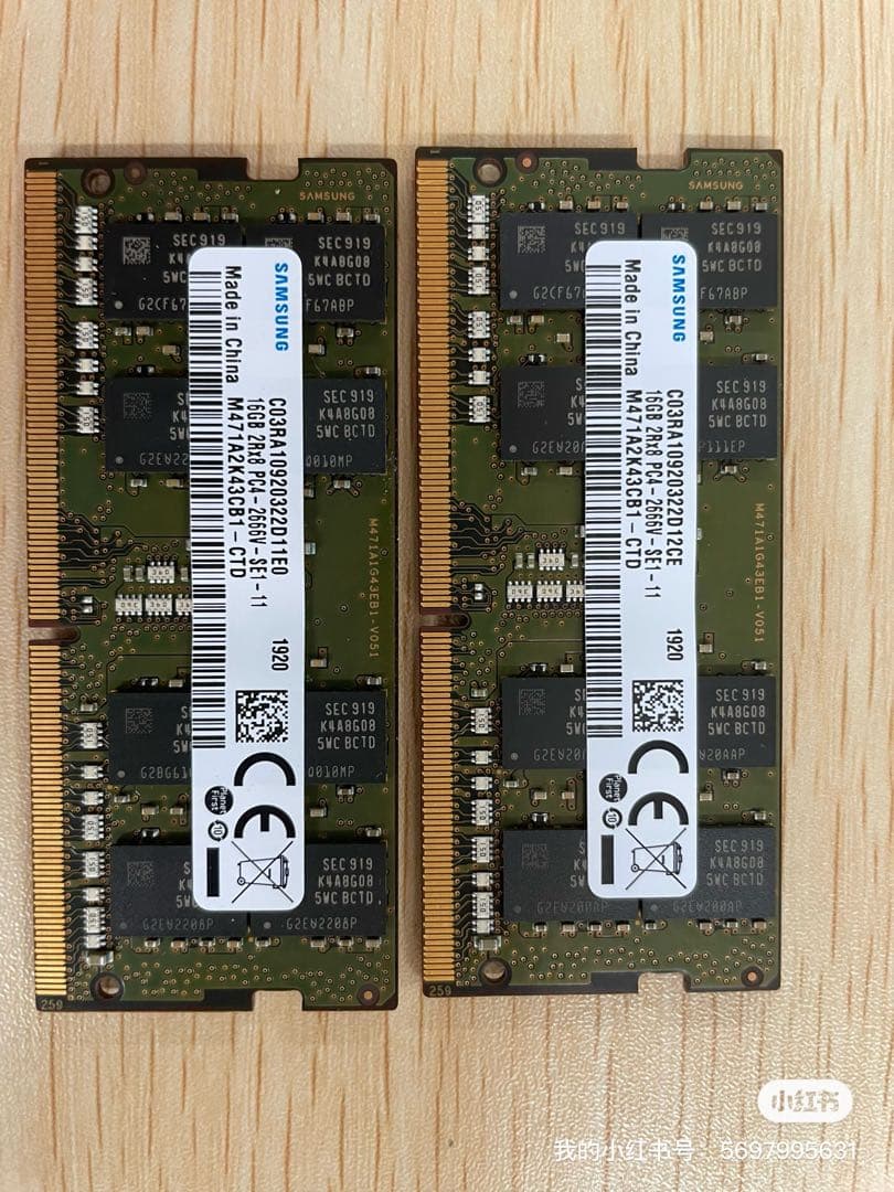 Samsung DDR4 32GB 【16GBx2 】 SO-DIMM メモリー