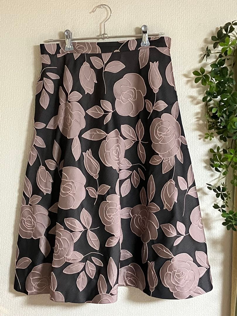 M'S GRACY フレアスカート ブラック ピンク 38