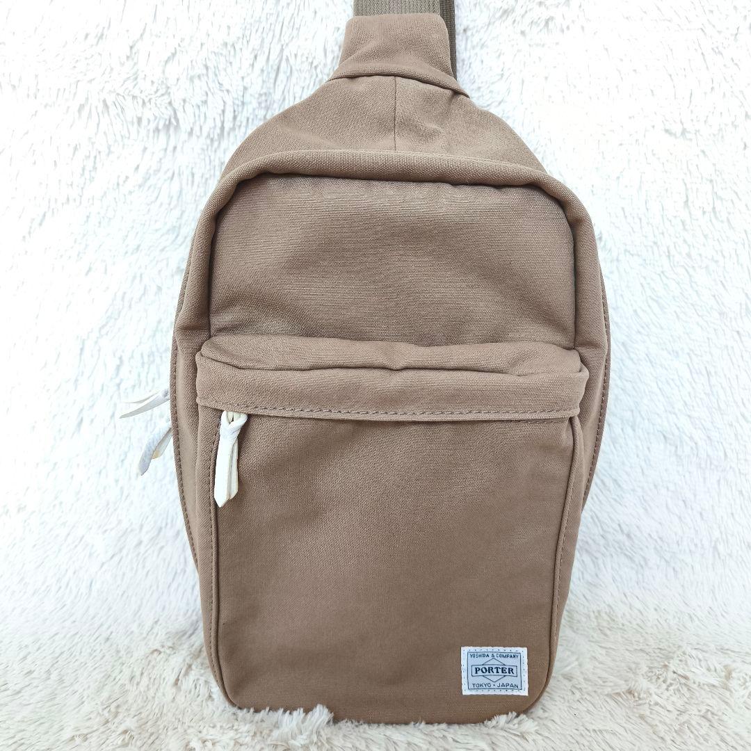 【美品】PORTER　ポーター　ボディバック　ビート　ベージュ　ショルダー　吉田