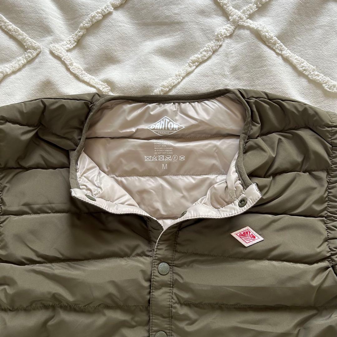 DANTON/ダントン　インナーダウン ダウンベスト　カーキ　M