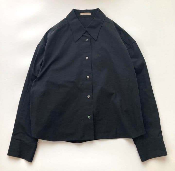 伊勢丹限定　美品　セオリーリュクス　長袖ブラウス　2023　シャツ　ブラック　黒