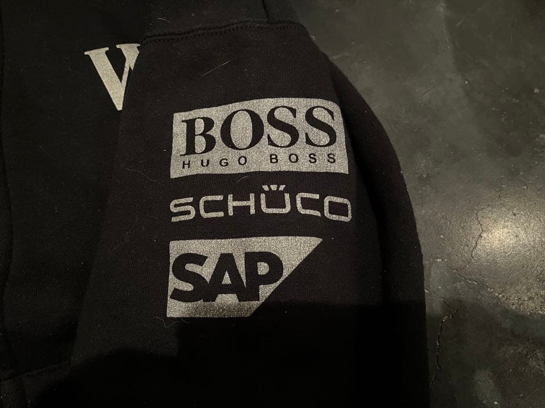 West McLaren Mercedes Benz スウェット パーカー 黒Ｌ