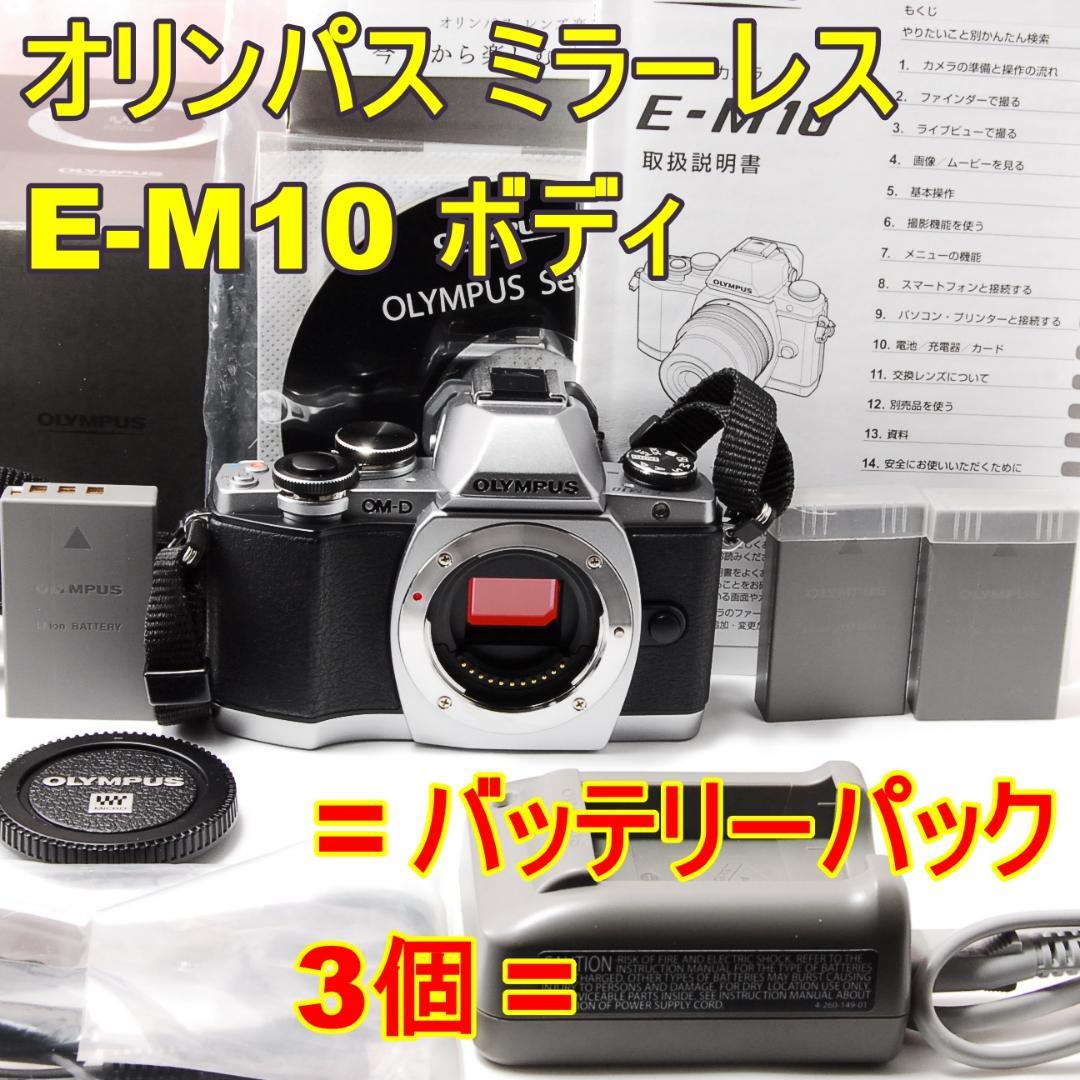 〓バッテリーパック3個〓オリンパス E-M10 ボディ ミラーレス一眼レフカメラ