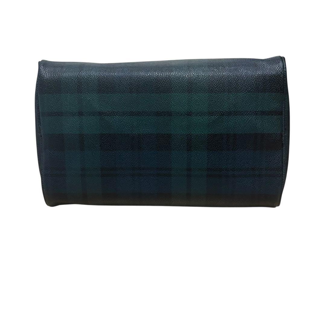 ✨️美品 ポロラルフローレン ミニボストンバッグ ブラックウォッチ PVCレザー