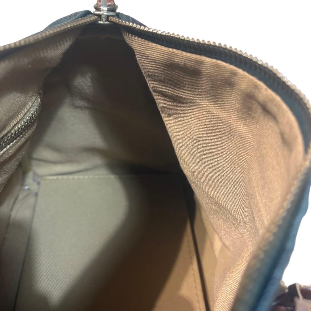 ✨️美品 ポロラルフローレン ミニボストンバッグ ブラックウォッチ PVCレザー