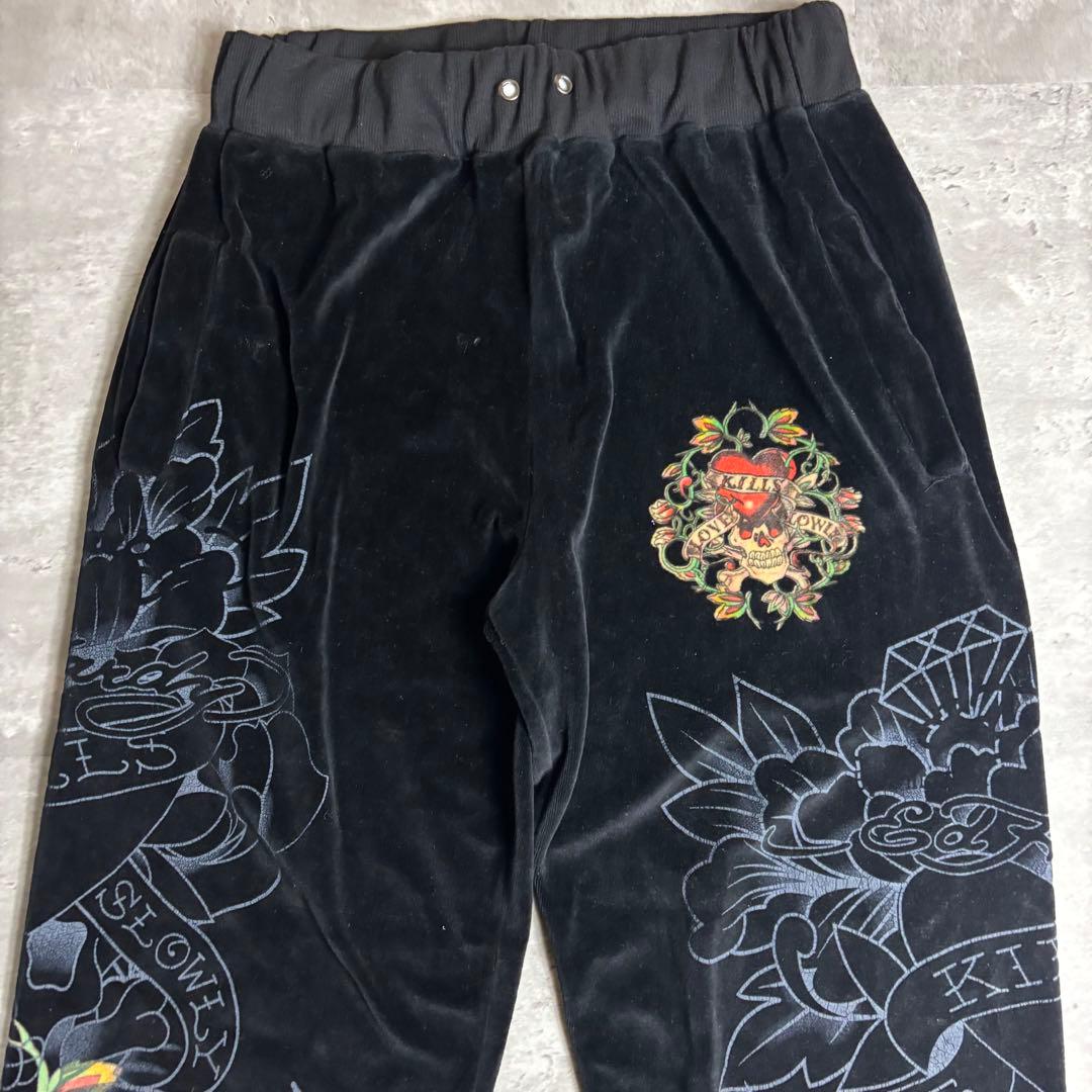 エドハーディー セットアップ ベロア XXL