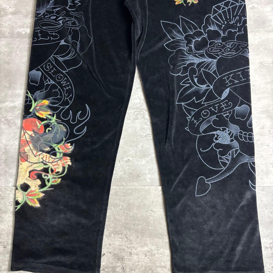 エドハーディー セットアップ ベロア XXL