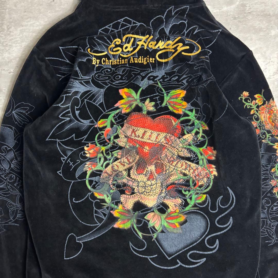 エドハーディー セットアップ ベロア XXL