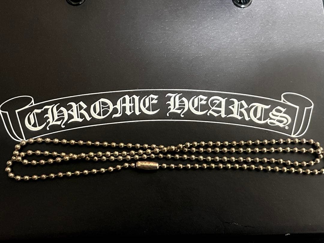 CHROME HEARTS シルバーボールチェーン55cmインボイス付き正規品