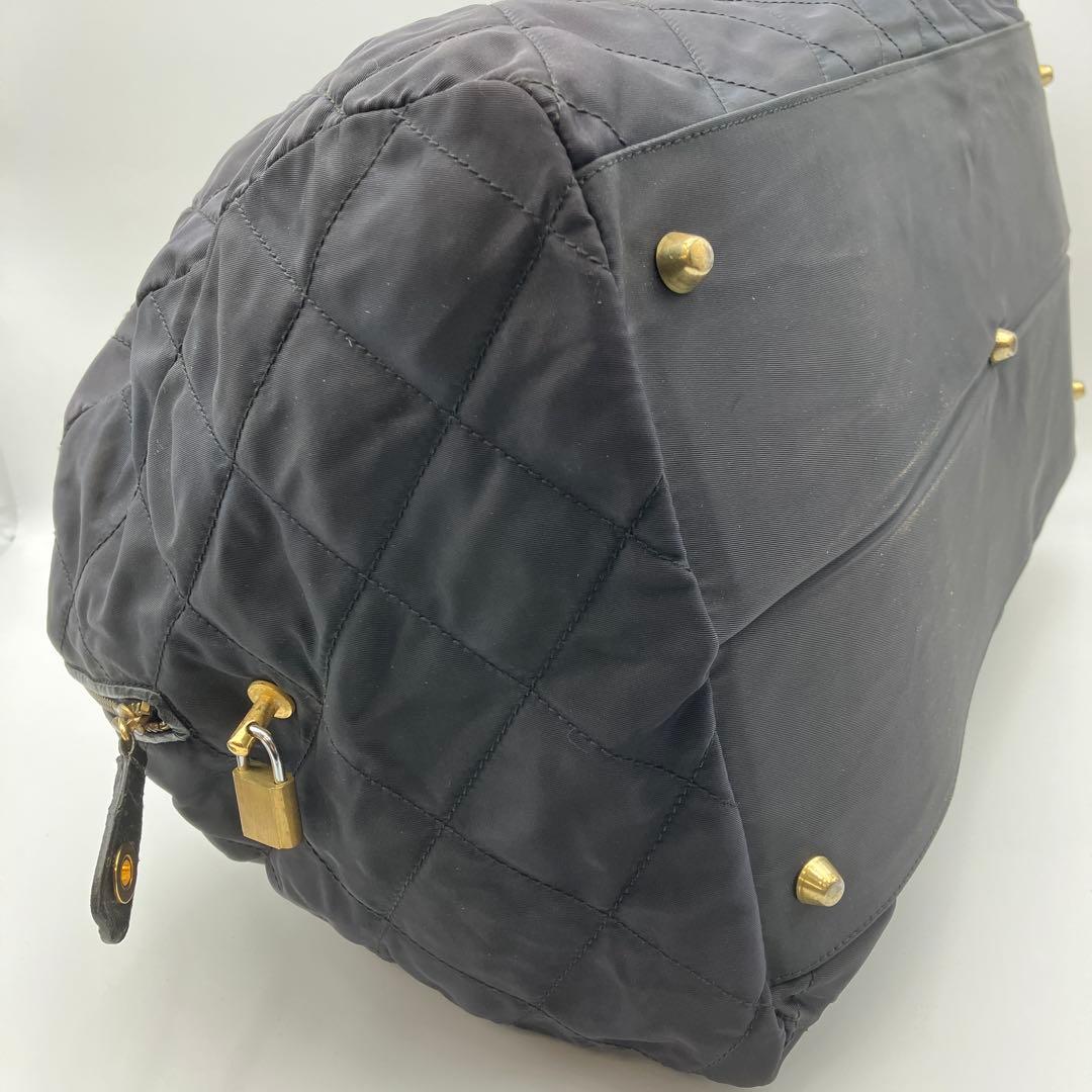 ✨希少✨PRADA　プラダ　ボストンバッグ　キルティング　テスートナイロン　53