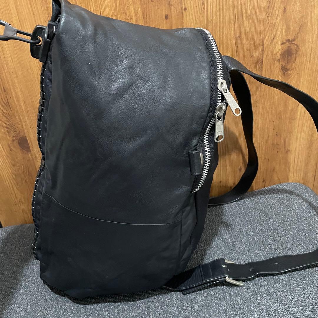 希少✨ カワカワ 25bis オールレザー リュック バックパック 黒 赤