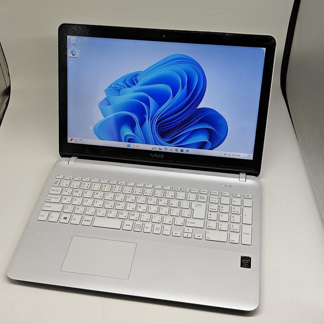 【VAIO】VJF 爆速i7 新品SSD1TB 16GB ホワイトノートPC