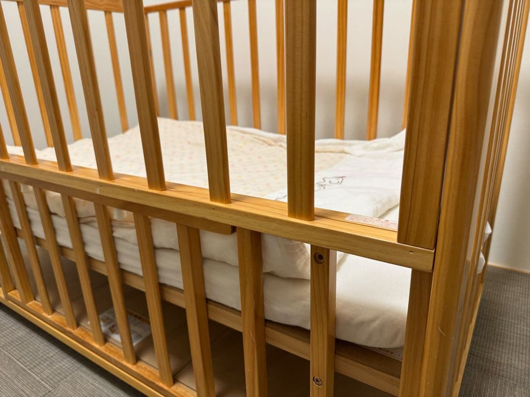 KATOJI　ベビーベッド　ナチュラル　カトージ　木製
