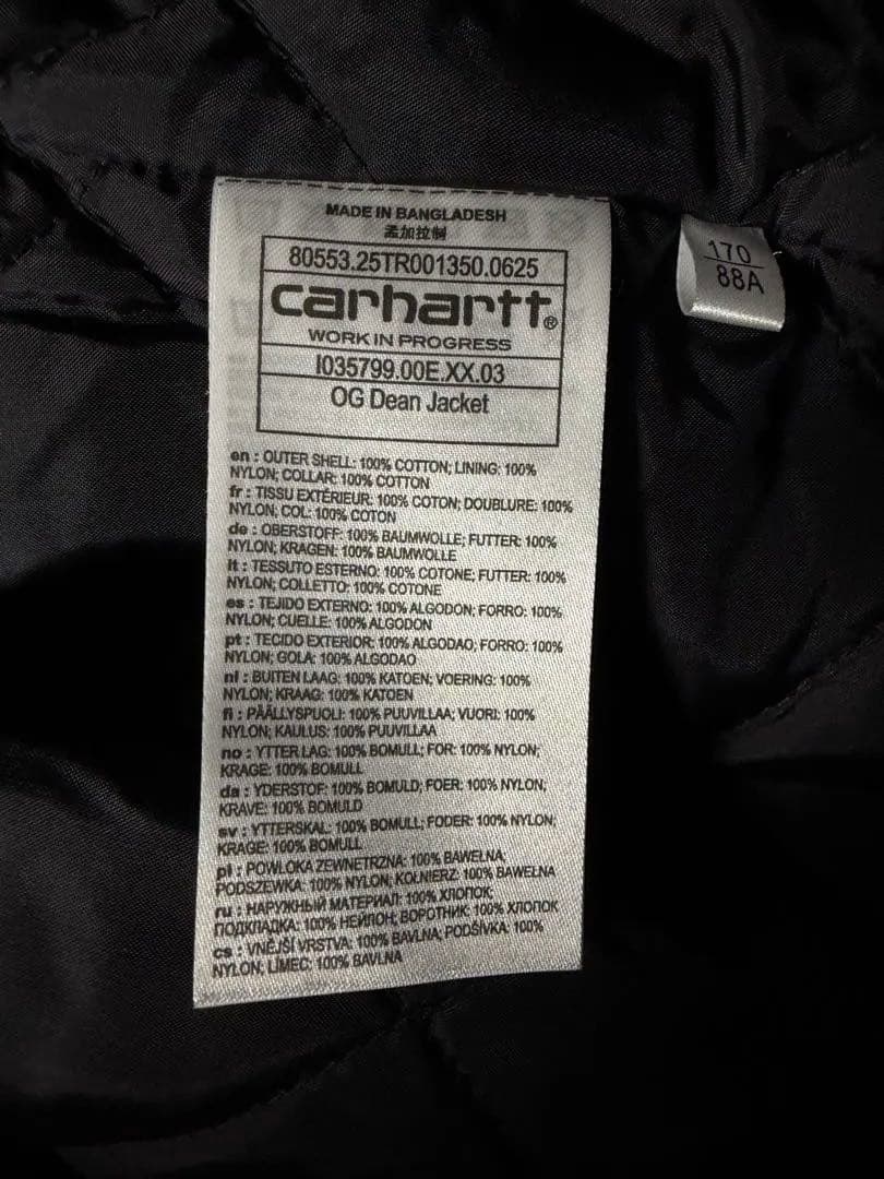 Carhartt カーハート OG DEAN JACKET BLACK
