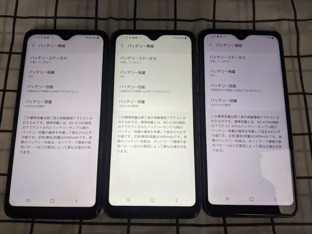 GalaxyA21SC-42A 64GB android11 Simフリー3台①