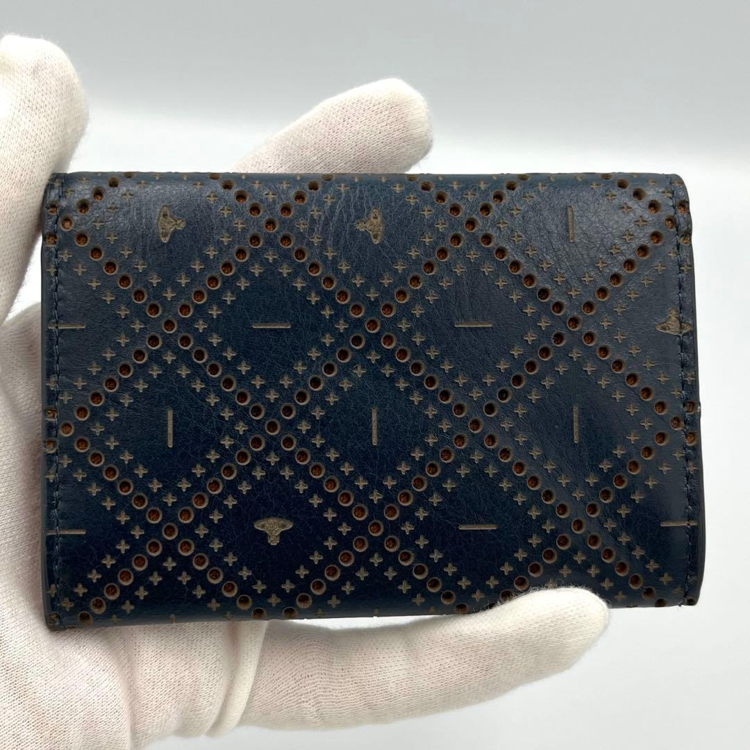 ✨未使用級✨ヴィヴィアン　カードケース　オーブ　パンチングレザー