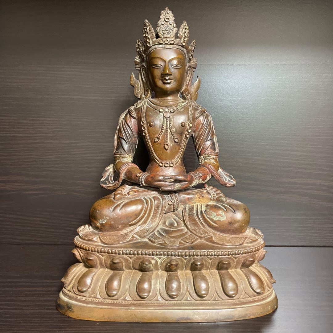 仏像　骨董　金属製