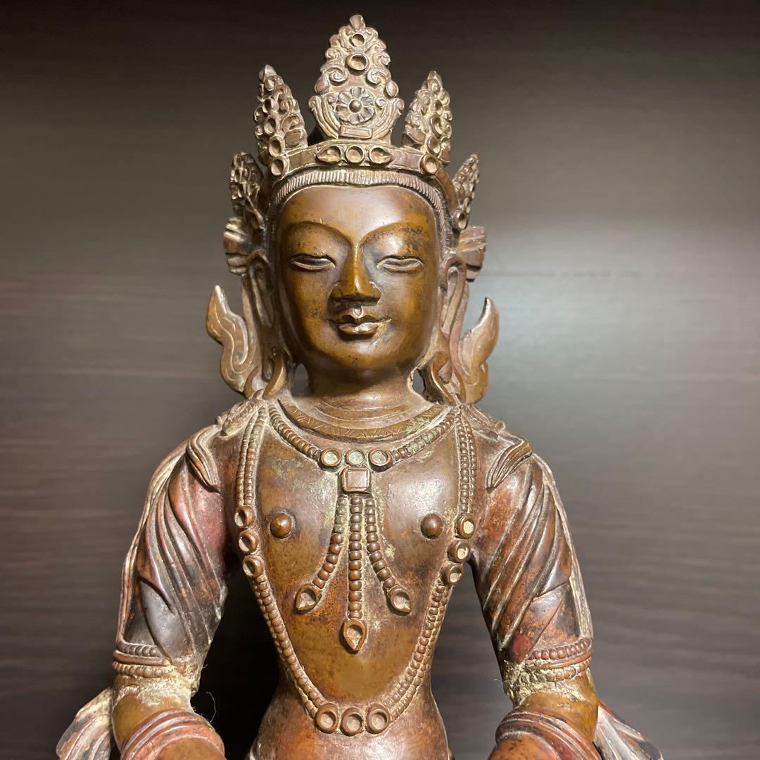 仏像　骨董　金属製